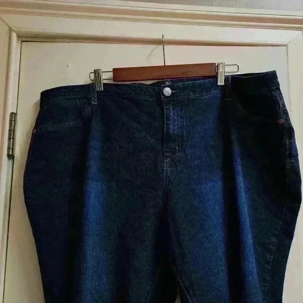 P2005 1822 denim raw hem dark wash  plus size 24w - Picture 8 of 12